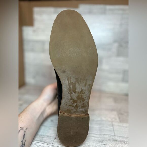 Cole Haan Black Lilah Leather Buckle Booties size 9.5b - Picture 7 of 12